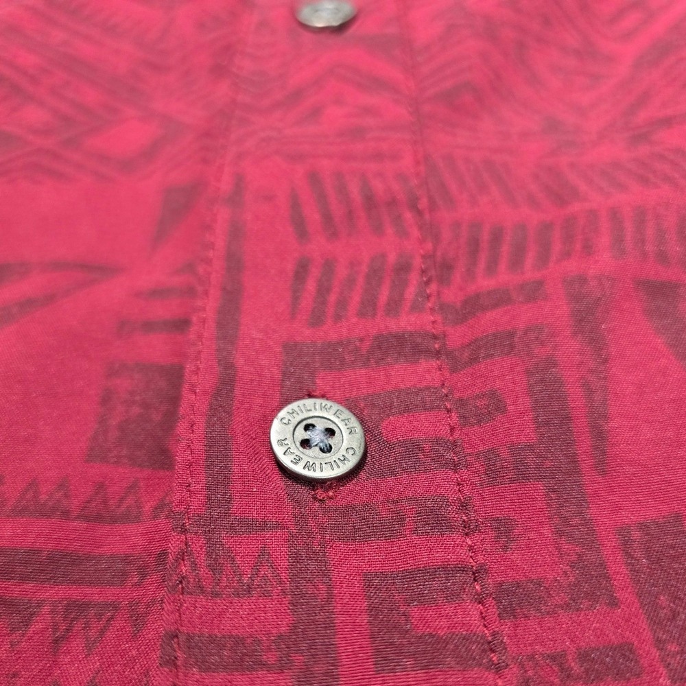 Chiliwear Florida State Seminoles Button Up Shirt Red Tribal XL FSU - Picture 2 of 10